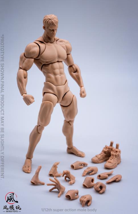 Super Action Male (Ver. B) 1/12 Scale Action Figure Body Gallery Image 3