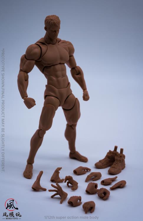 Super Action Male (Ver. C) 1/12 Scale Action Figure Body Gallery Image 4
