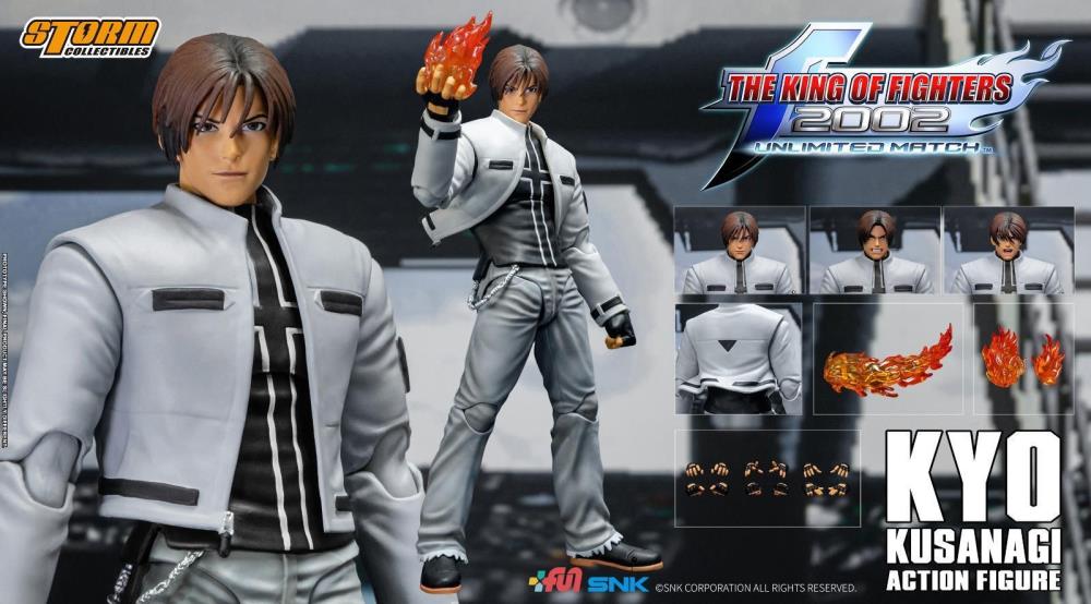 The King of Fighters 2002 Unlimited Match Kyo Kusanagi (Repaint Ver.) 1/12 Scale BBTS Exclusive Action Figure Gallery Image 3