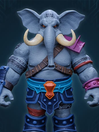 Animal Warriors of the Kingdom Primal Collection Series 2 General Mamba Action Figure Gallery Image 2