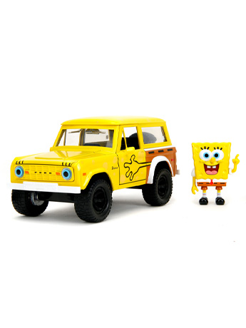 SpongeBob SquarePants Hollywood Rides SpongeBob SquarePants & 1973 Ford Bronco 1/24 Scale Model Gallery Image 2