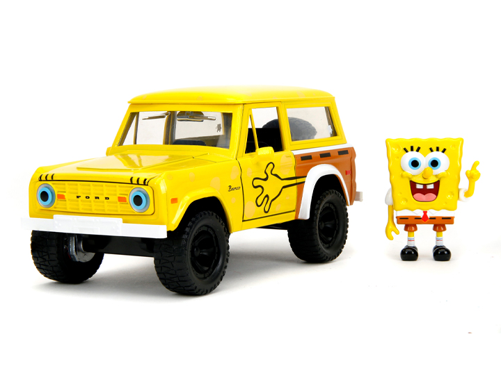 SpongeBob SquarePants Hollywood Rides SpongeBob SquarePants & 1973 Ford Bronco 1/24 Scale Model Gallery Image 1