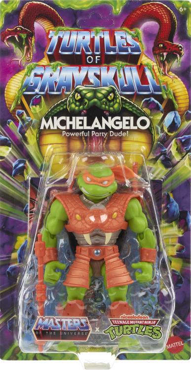 Masters of the Universe: Origins Turtles of Grayskull Michelangelo (New Ver.) Action Figure Gallery Image 8