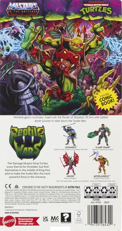 Masters of the Universe: Origins Turtles of Grayskull Michelangelo (New Ver.) Action Figure Gallery Image 9
