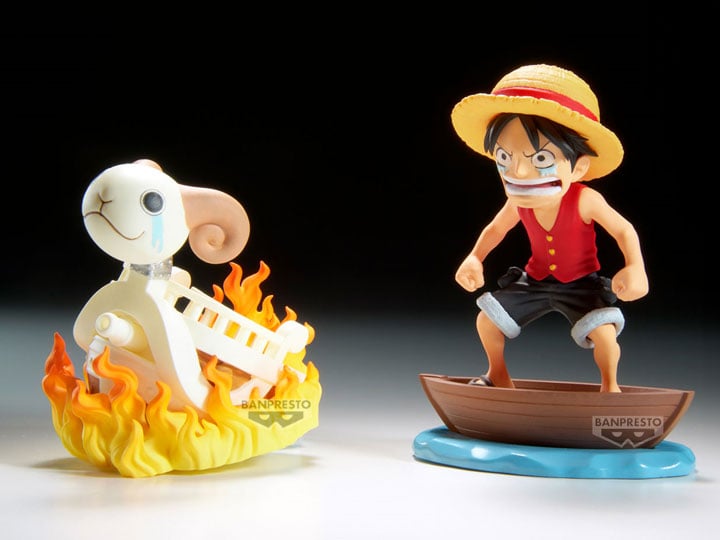 One Piece World Collectable Figure Log Stories Monkey D. Luffy & Going Merry Gallery Image 1