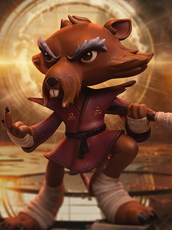 Teenage Mutant Ninja Turtles MiniCo Master Splinter Figure Gallery Image 2
