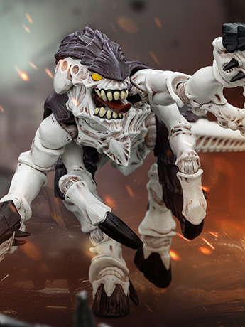 Warhammer 40K Tyranids Hive Fleet Leviathan Termagant with Spinefists 1/18 Scale Action Figure Gallery Image 2