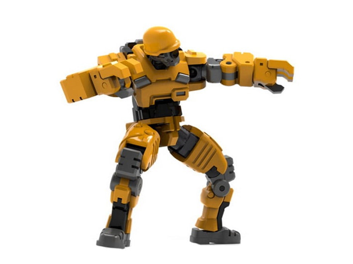 WWS-O-01/04 Loyalty 'G' Assist Humanoid Soldier (Yellow) 1/30 Scale Model Kit Gallery Image 1