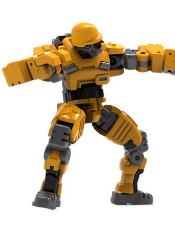 WWS-O-01/04 Loyalty 'G' Assist Humanoid Soldier (Yellow) 1/30 Scale Model Kit Gallery Image 2