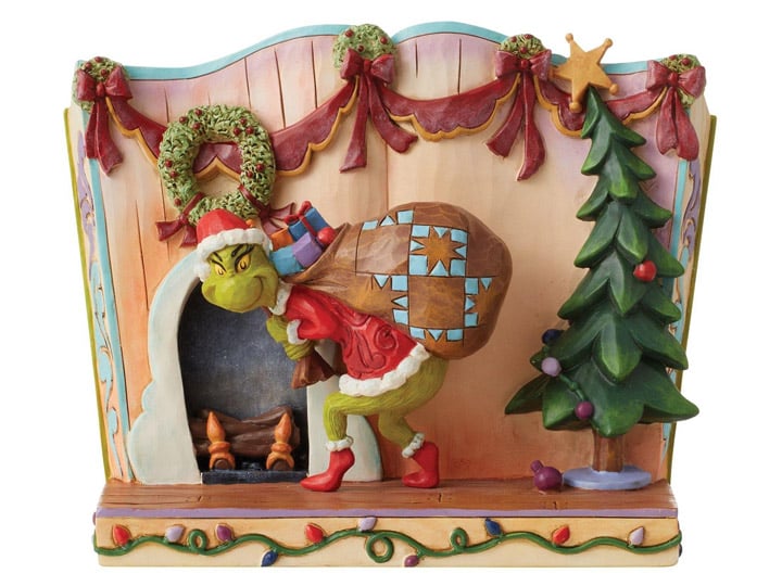 Dr. Seuss The Grinch Stealing Presents Story Figurine Gallery Image 1