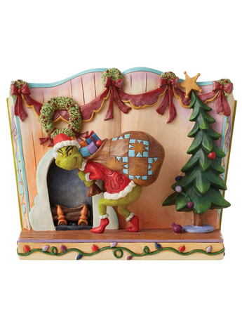 Dr. Seuss The Grinch Stealing Presents Story Figurine Gallery Image 2