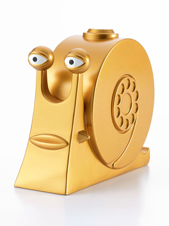 One Piece Sofvimates Golden Den Den Mushi Figure Gallery Image 2