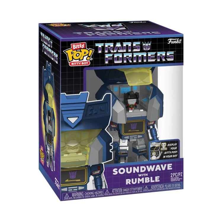 Transformers Bitty Pop! Bitty Bot Soundwave with Rumble Gallery Image 4
