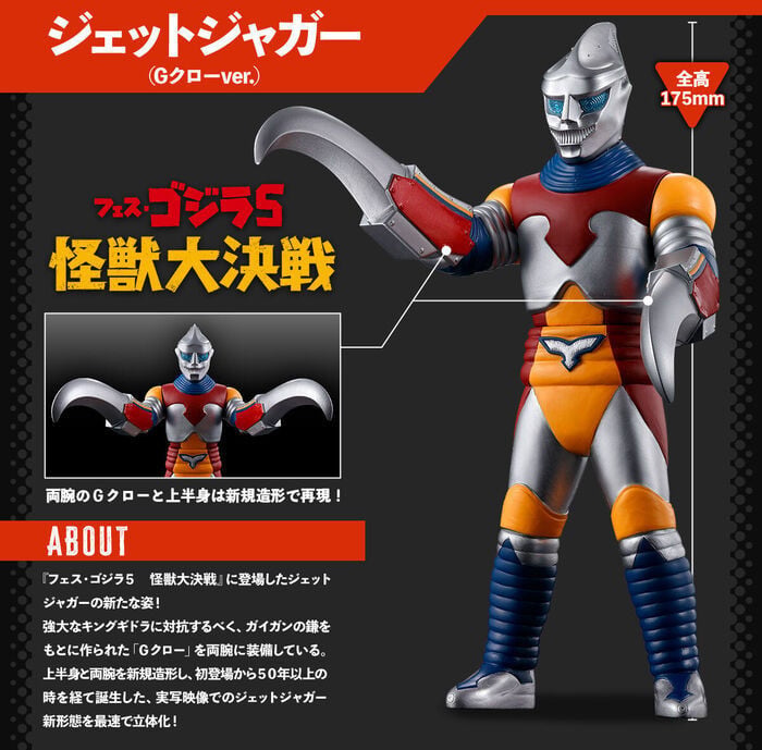 Godzilla Movie Monster Series Jet Jaguar (FES Godzilla Special Set) Gallery Image 9