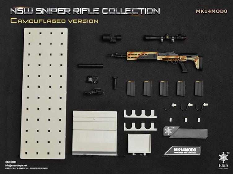 1/6 Scale NSW Sniper Rifle Collection Camouflaged - MK14MOD0 Gallery Image 2