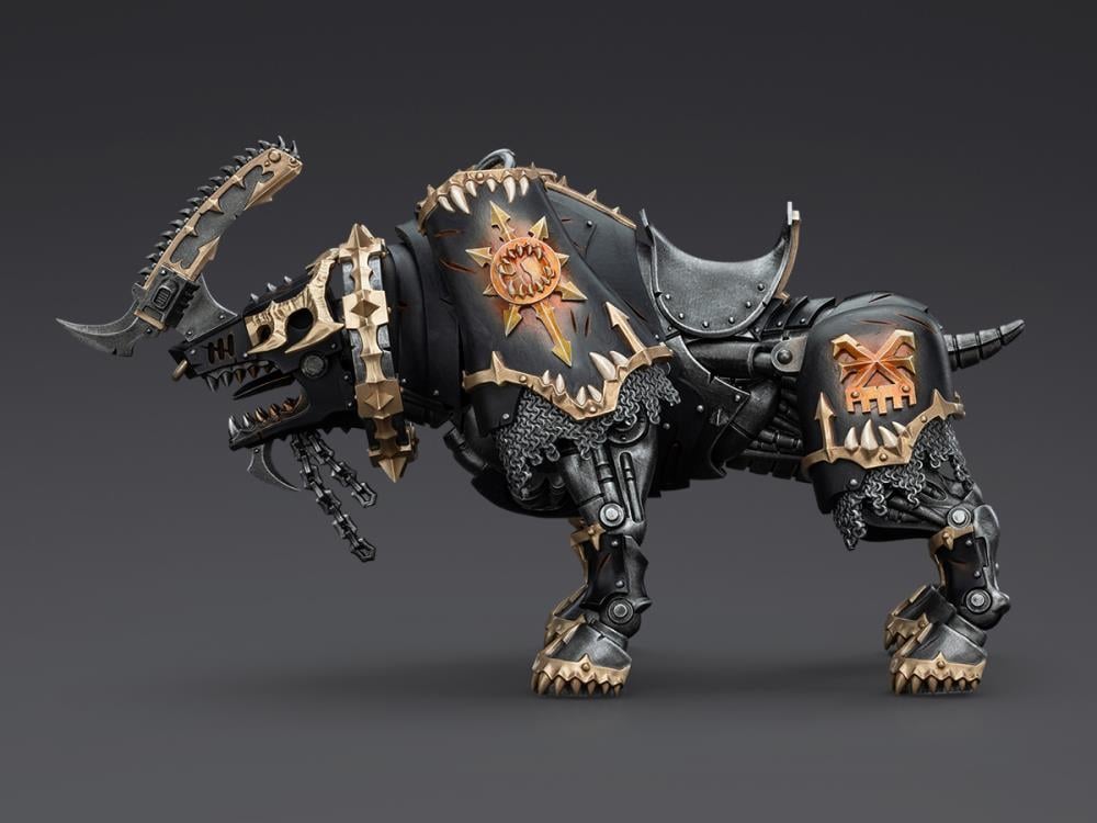 Warhammer 40K World Eaters Lord Invocatus with Khrone Juggernaut Daemon 1/18 Scale Action Figure Set Gallery Image 8