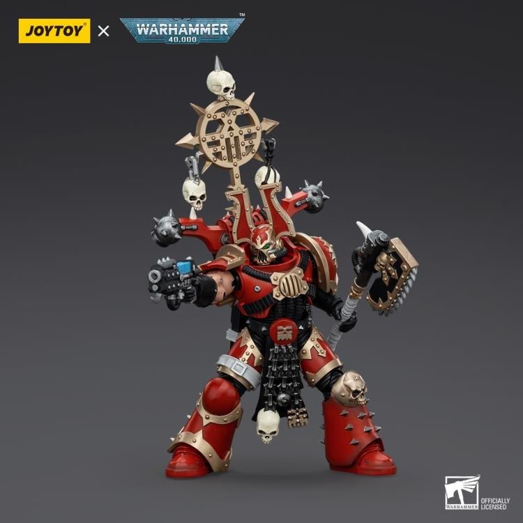 Warhammer 40K World Eaters Khorne Berzerker with Berzerker Icon 1/18 Scale Action Figure Gallery Image 5