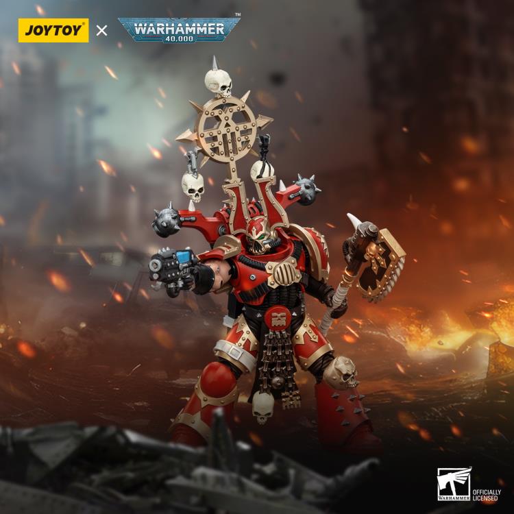 Warhammer 40K World Eaters Khorne Berzerker with Berzerker Icon 1/18 Scale Action Figure Gallery Image 8