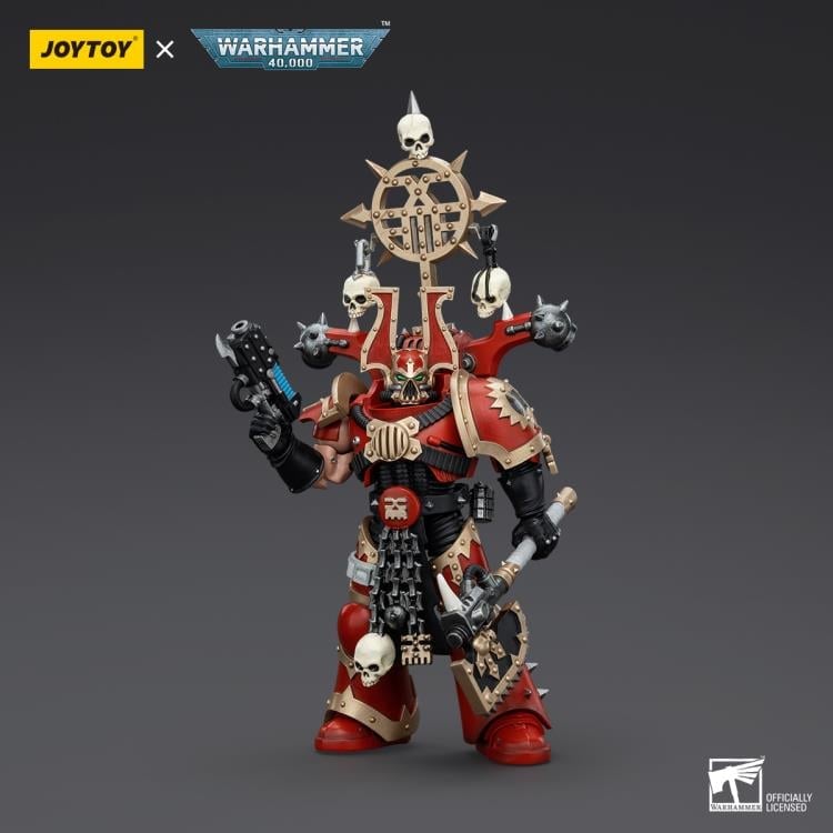 Warhammer 40K World Eaters Khorne Berzerker with Berzerker Icon 1/18 Scale Action Figure Gallery Image 3