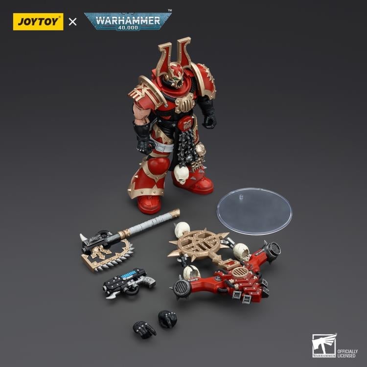 Warhammer 40K World Eaters Khorne Berzerker with Berzerker Icon 1/18 Scale Action Figure Gallery Image 7