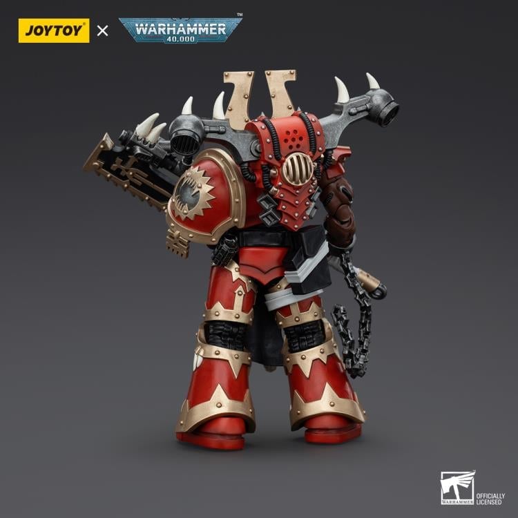 Warhammer 40K World Eaters Khorne Berzerker Eviscerator Chainaxe 1/18 Scale Action Figure Gallery Image 4