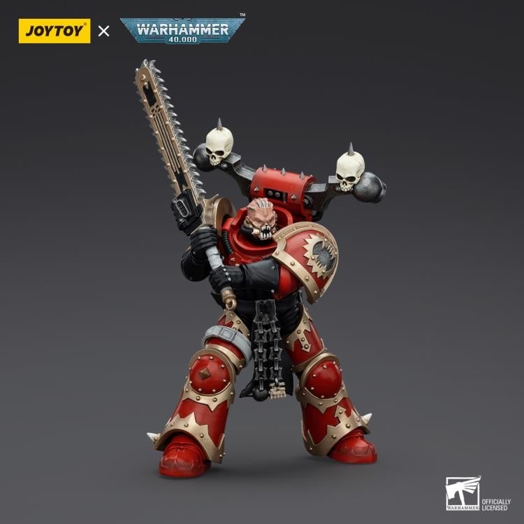 Warhammer 40K World Eaters Khorne Berzerker Eviscerator Chainsword 1/18 Scale Action Figure Gallery Image 6