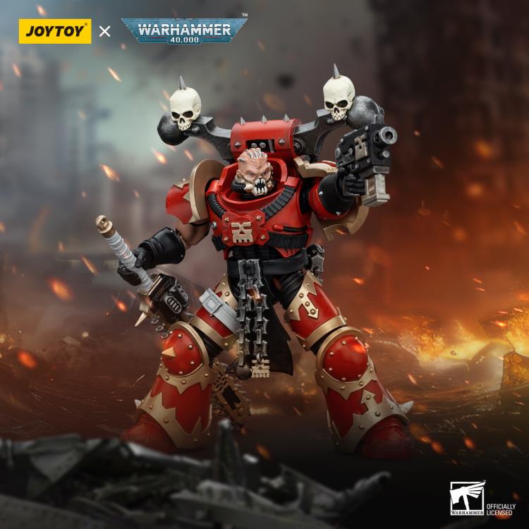 Warhammer 40K World Eaters Khorne Berzerker Eviscerator Chainsword 1/18 Scale Action Figure Gallery Image 8