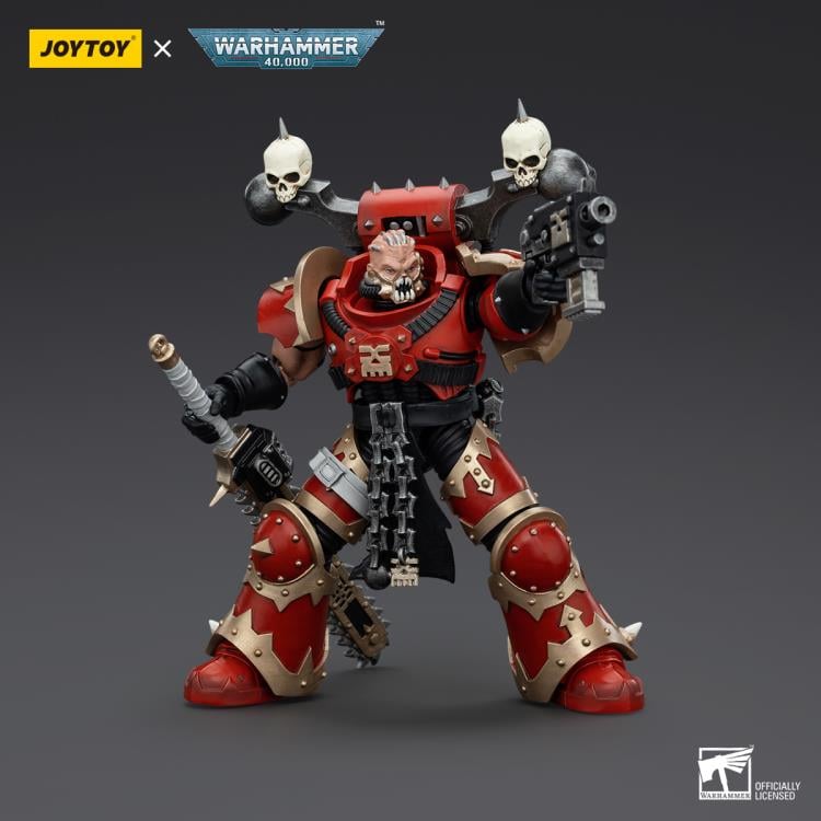 Warhammer 40K World Eaters Khorne Berzerker Eviscerator Chainsword 1/18 Scale Action Figure Gallery Image 5