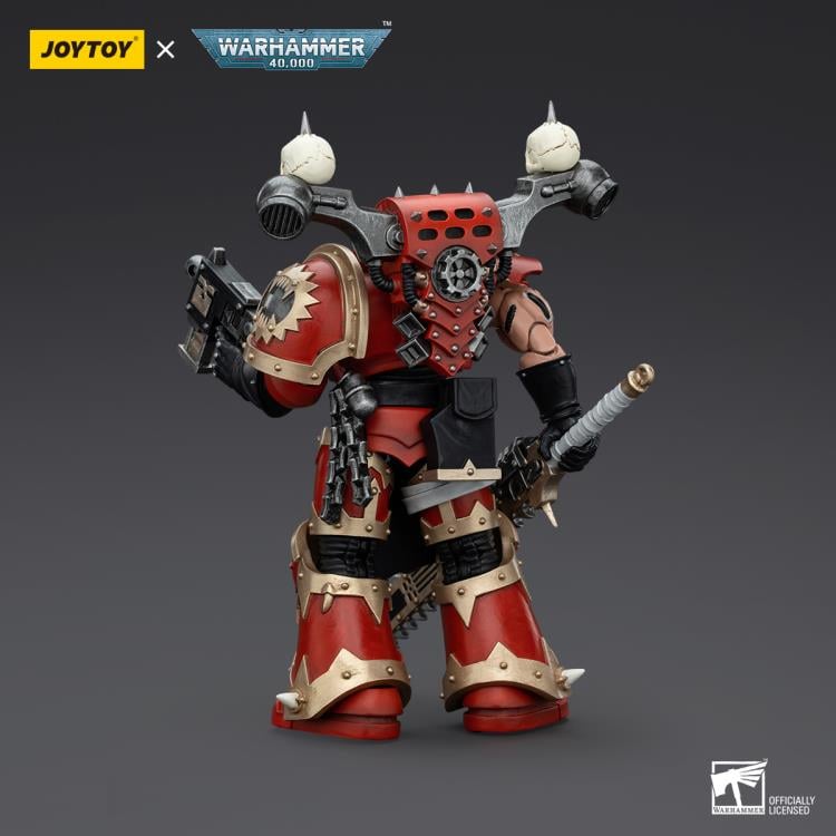 Warhammer 40K World Eaters Khorne Berzerker Eviscerator Chainsword 1/18 Scale Action Figure Gallery Image 4
