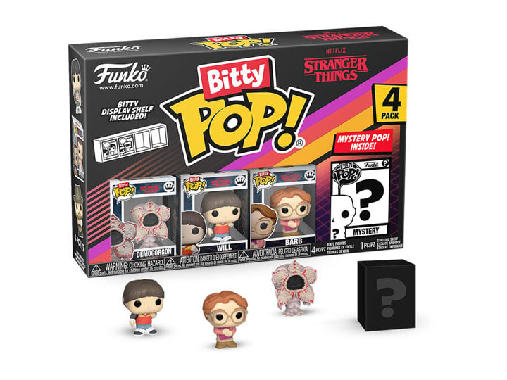 Stranger Things Bitty Pop! Series 1 Four-Pack Gallery Image 1