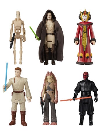 Star Wars Retro Collection The Phantom Menace Boxed Set of 6 Figures