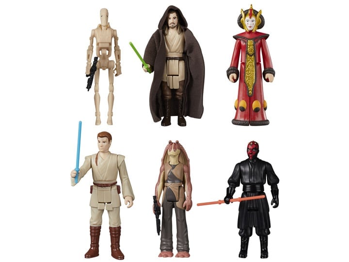 Star Wars Retro Collection The Phantom Menace Boxed Set of 6 Figures