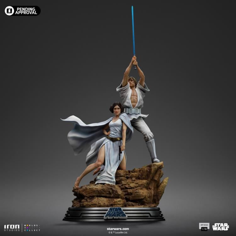Star Wars: A New Hope Luke and Leia Deluxe 1/10 Art Scale Limited Edition Statue Gallery Image 7