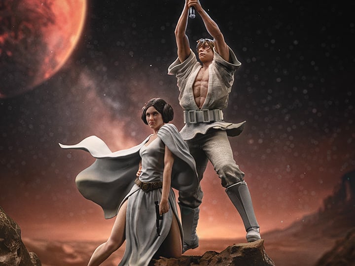 Star Wars: A New Hope Luke and Leia Deluxe 1/10 Art Scale Limited Edition Statue Gallery Image 1