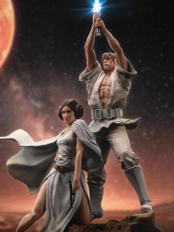 Star Wars: A New Hope Luke and Leia Deluxe 1/10 Art Scale Limited Edition Statue Gallery Image 2