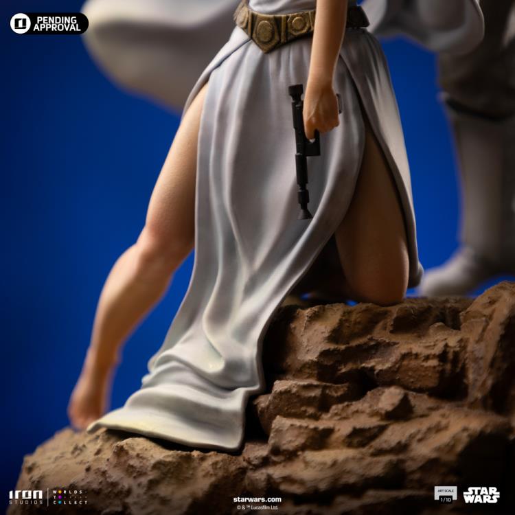 Star Wars: A New Hope Luke and Leia Deluxe 1/10 Art Scale Limited Edition Statue Gallery Image 12