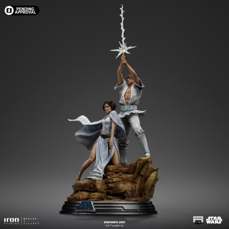 Star Wars: A New Hope Luke and Leia Deluxe 1/10 Art Scale Limited Edition Statue Gallery Image 8