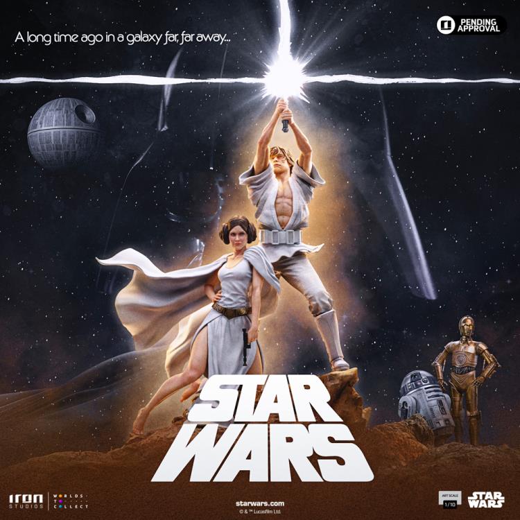 Star Wars: A New Hope Luke and Leia Deluxe 1/10 Art Scale Limited Edition Statue Gallery Image 3