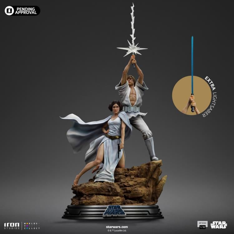 Star Wars: A New Hope Luke and Leia Deluxe 1/10 Art Scale Limited Edition Statue Gallery Image 6