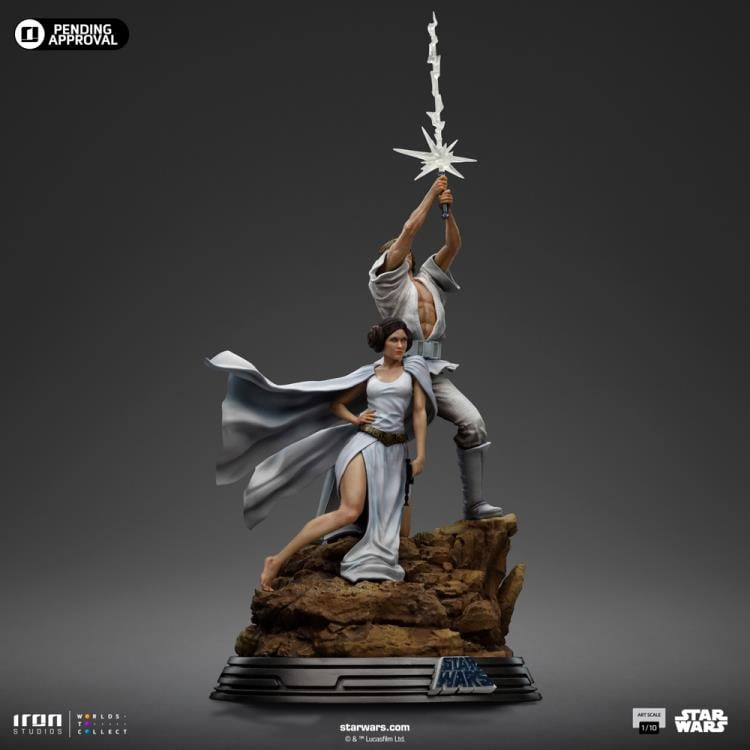 Star Wars: A New Hope Luke and Leia Deluxe 1/10 Art Scale Limited Edition Statue Gallery Image 9
