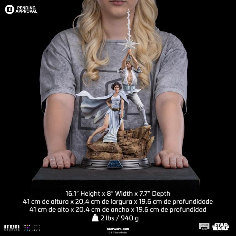 Star Wars: A New Hope Luke and Leia Deluxe 1/10 Art Scale Limited Edition Statue Gallery Image 16
