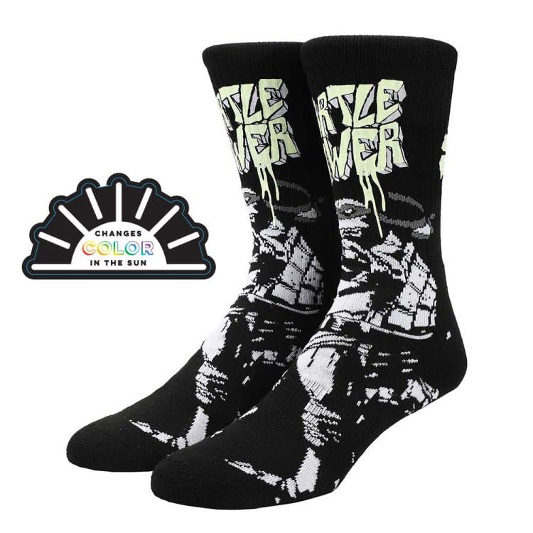 Teenage Mutant Ninja Turtles Color Changing Adult Crew Socks Gallery Image 3