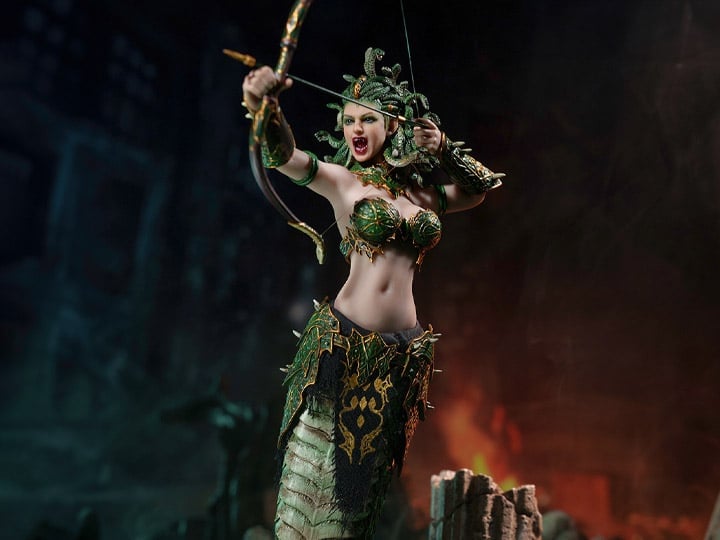 Medusa (Green Serpent Tail) 1/12 Scale Action Figure Gallery Image 1