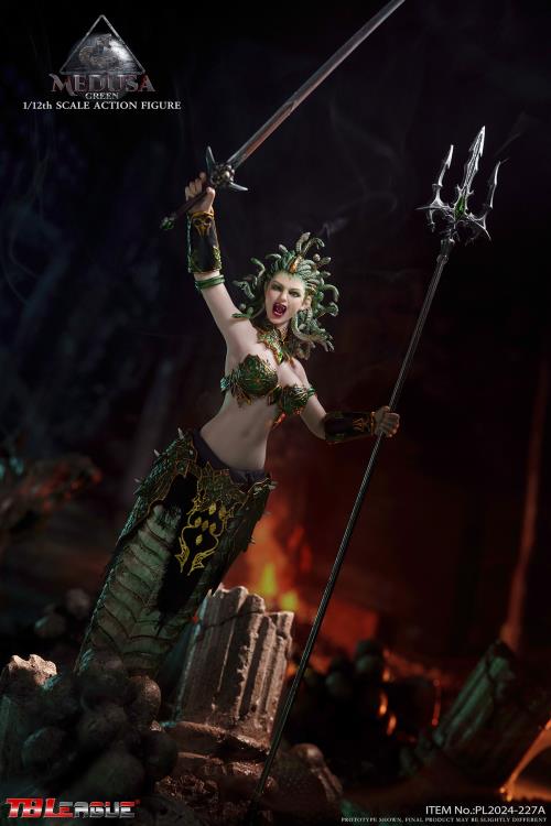 Medusa (Green Serpent Tail) 1/12 Scale Action Figure Gallery Image 7