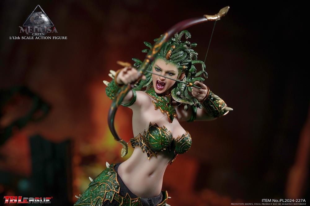 Medusa (Green Serpent Tail) 1/12 Scale Action Figure Gallery Image 10