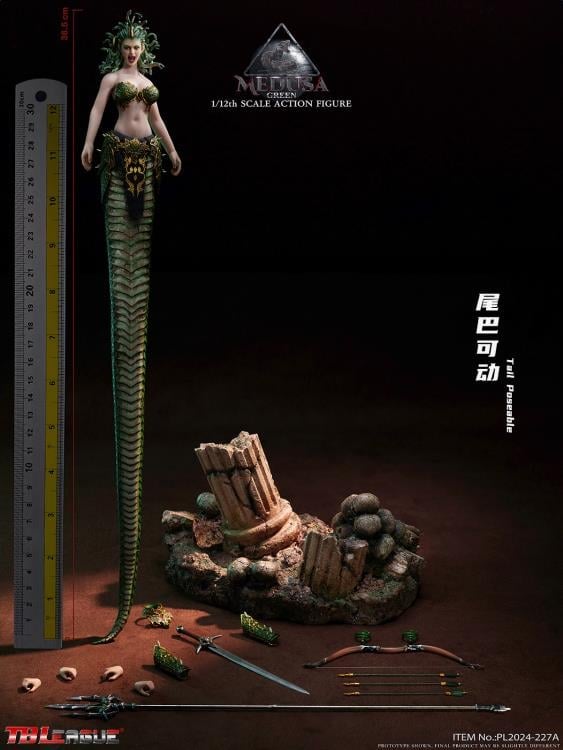 Medusa (Green Serpent Tail) 1/12 Scale Action Figure Gallery Image 14