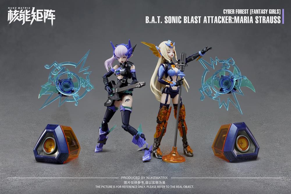 1/12 B.A.T. SONIC BLAST ATTACKER：MARIA STRAUS 新品 プラモデル【G1399-007】116 Cyber Forest Fantasy Girls B.A.T. Sonic Blast Attacker Maria