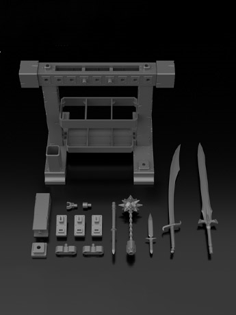 30 Minutes Fantasy Item Shop 3 Weapon Option Accessory Set