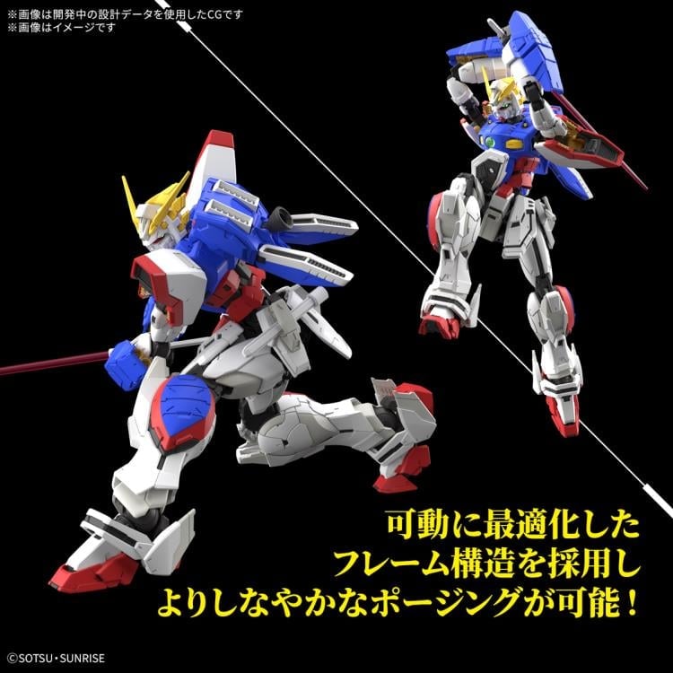 Mobile Fighter G Gundam RG GF13-017NJ Shining Gundam 1/144 Scale Model Kit Gallery Image 9