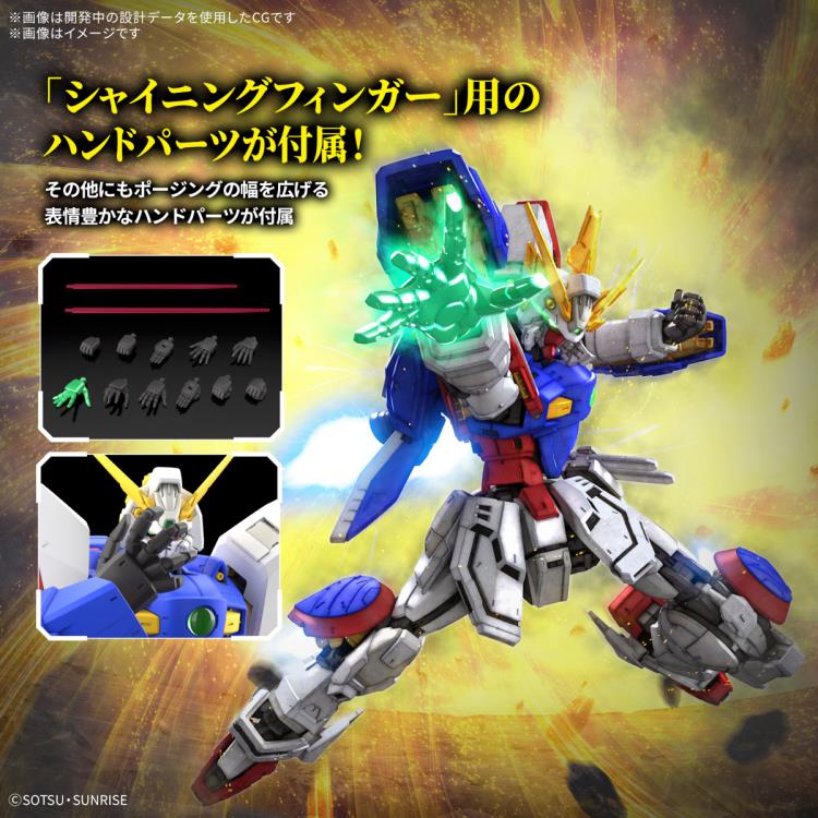 Mobile Fighter G Gundam RG GF13-017NJ Shining Gundam 1/144 Scale Model Kit Gallery Image 10